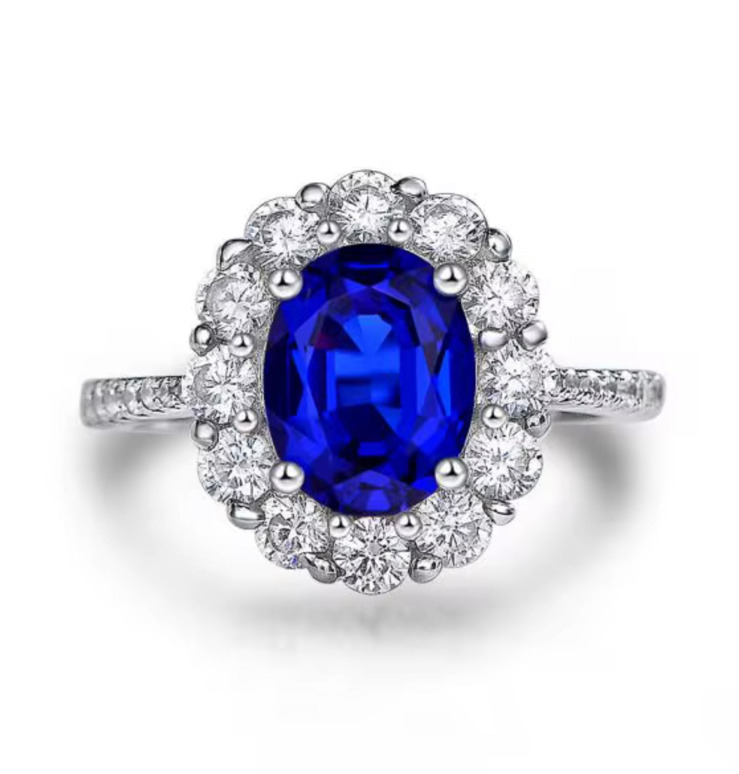 The Classic Sapphire Halo Ring