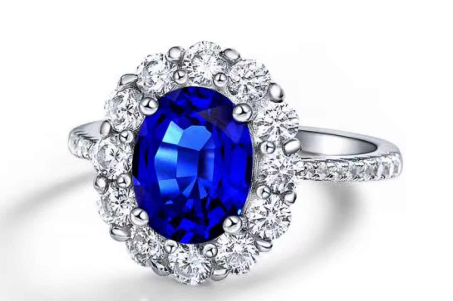 The Classic Sapphire Halo Ring