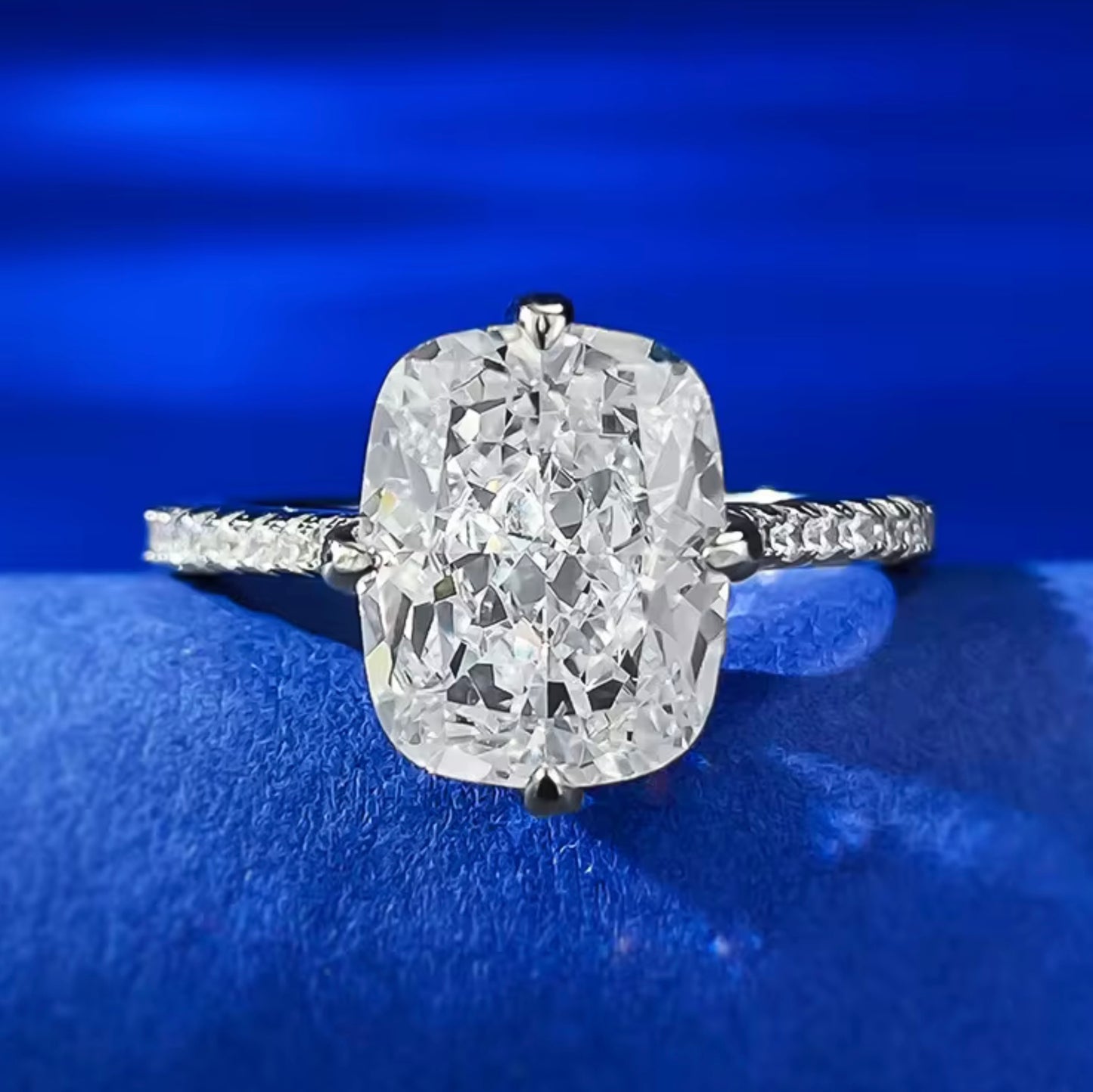 The Elongated Cushion Classic Ring