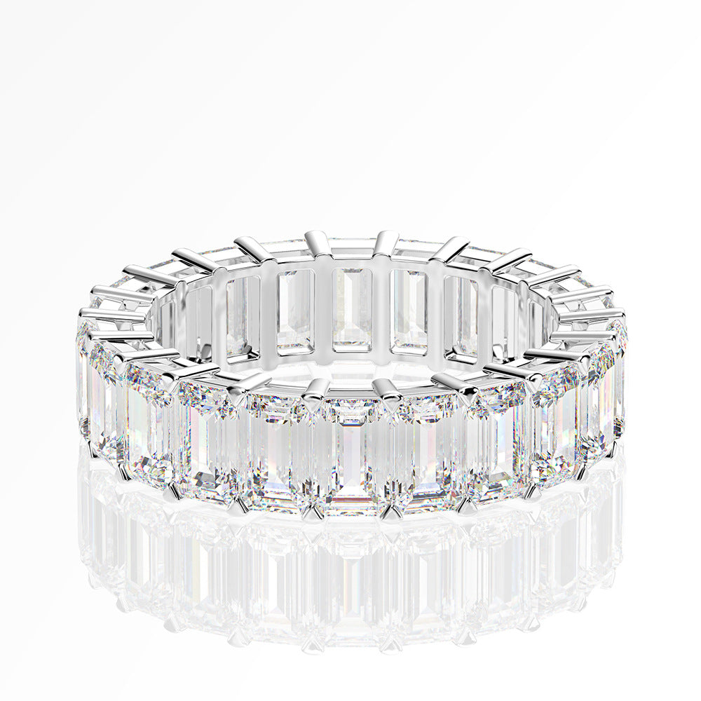 Emerald Diamond Eternity Band