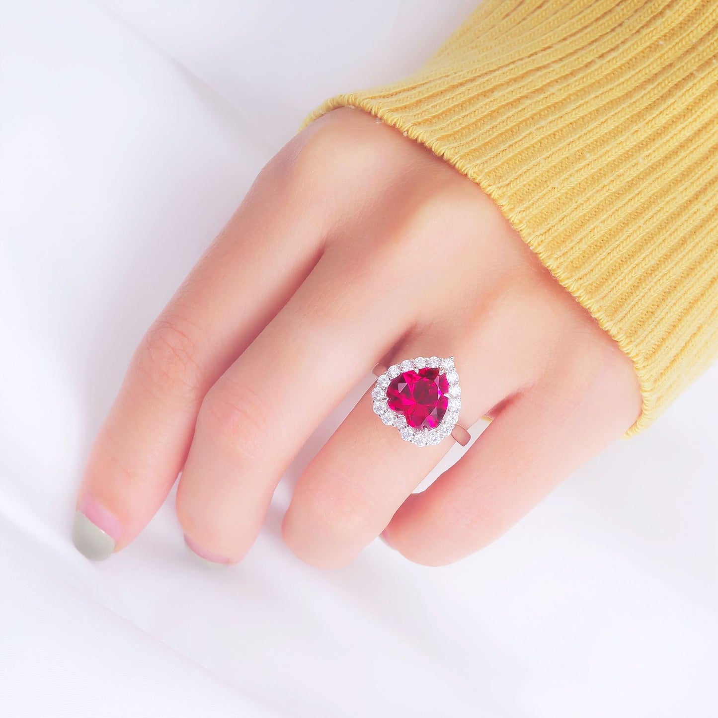 The Classic Red Heart Halo