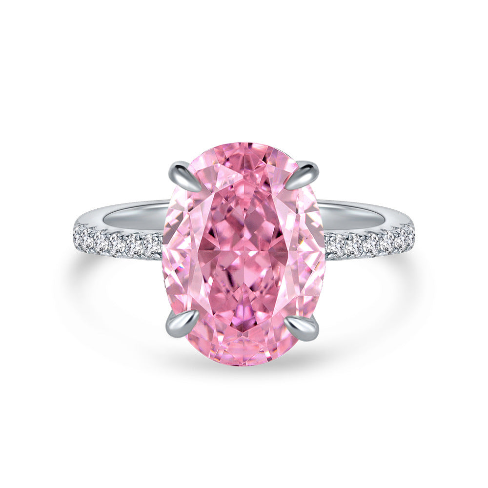 The Pink Simple Classic Oval Ring