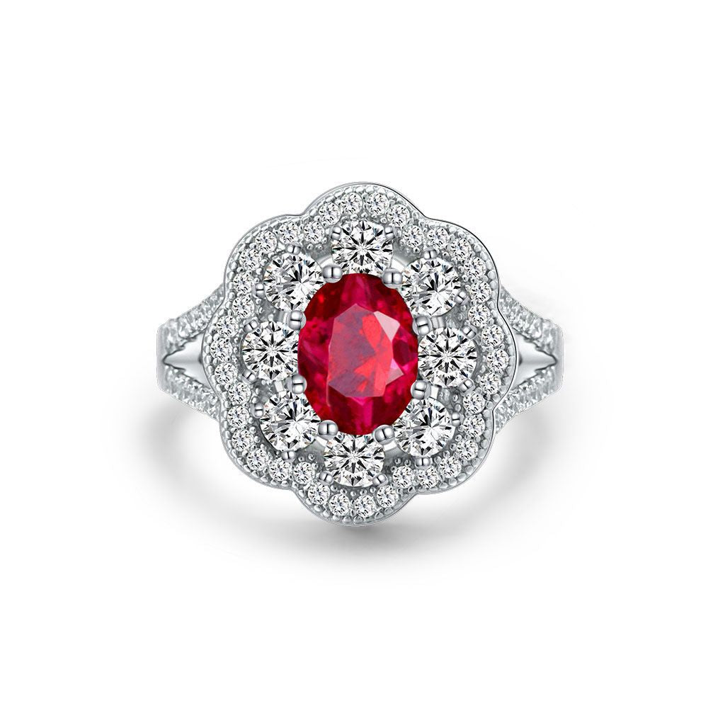 Little Red Flower Ring