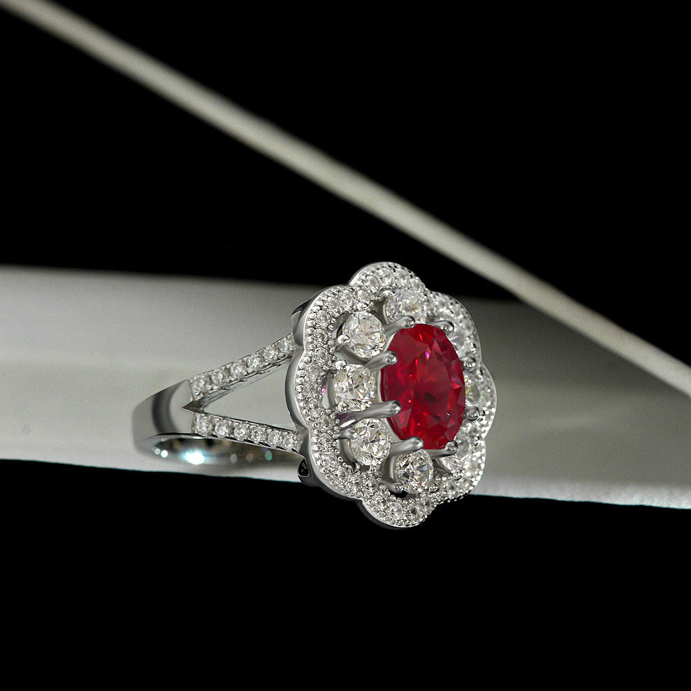 Little Red Flower Ring