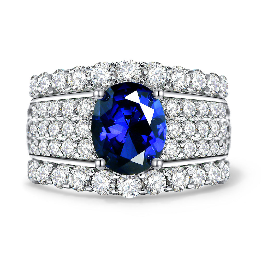 Sapphire Crown Jubilee Ring