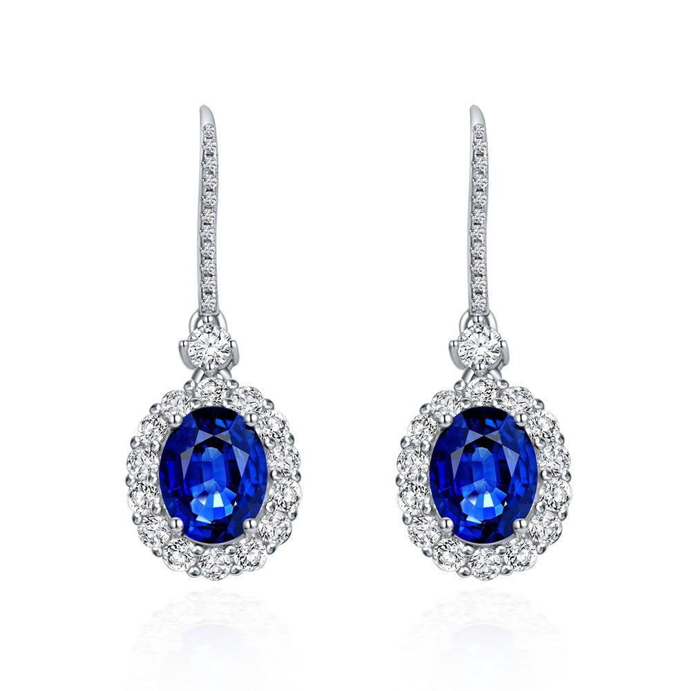 The Blue Simple Classic Dangle Earrings