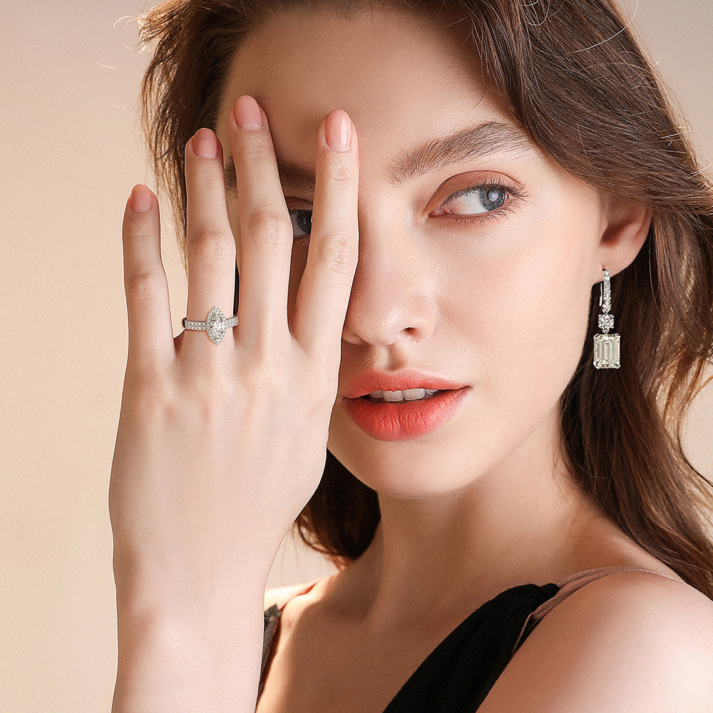 Emerald Dangle Earrings