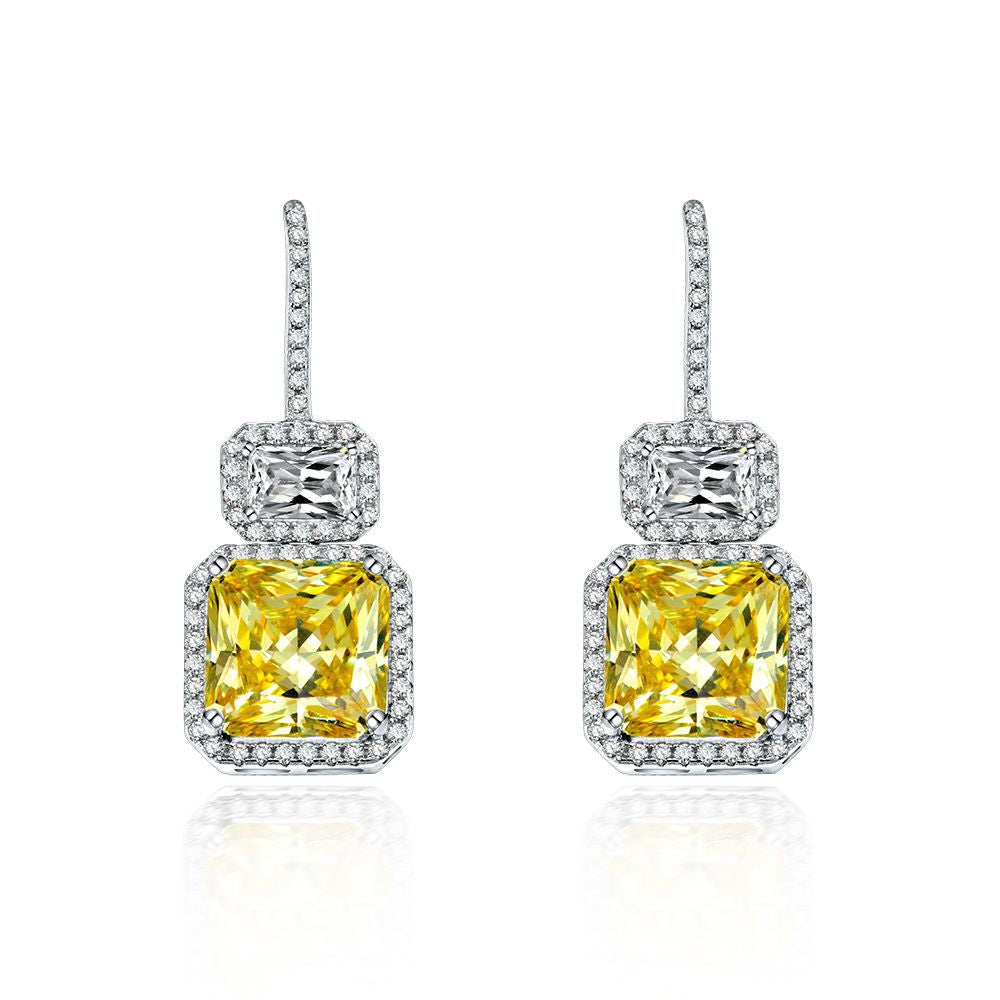 Double Diamond Earrings