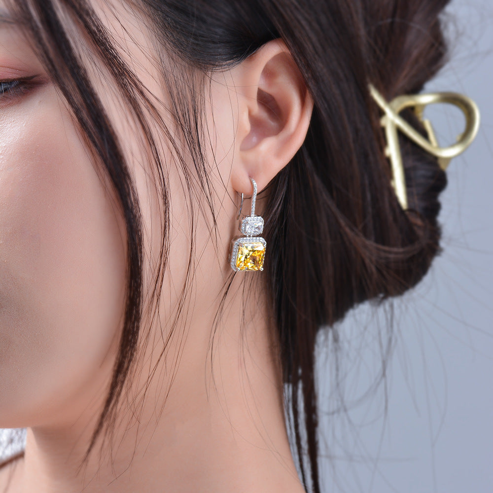 Double Diamond Earrings
