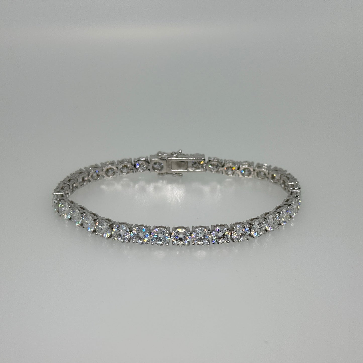 34-Carat Moissanite Tennis Bracelet