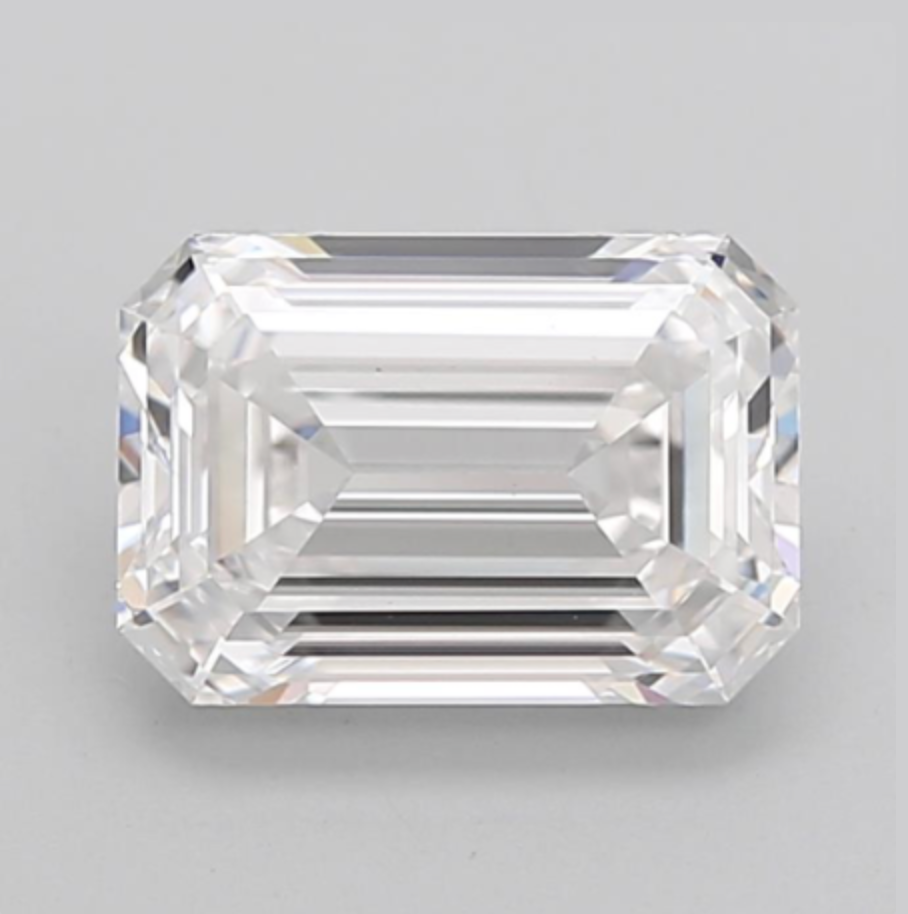 3.05 D VVS2 Emerald Cut Diamond