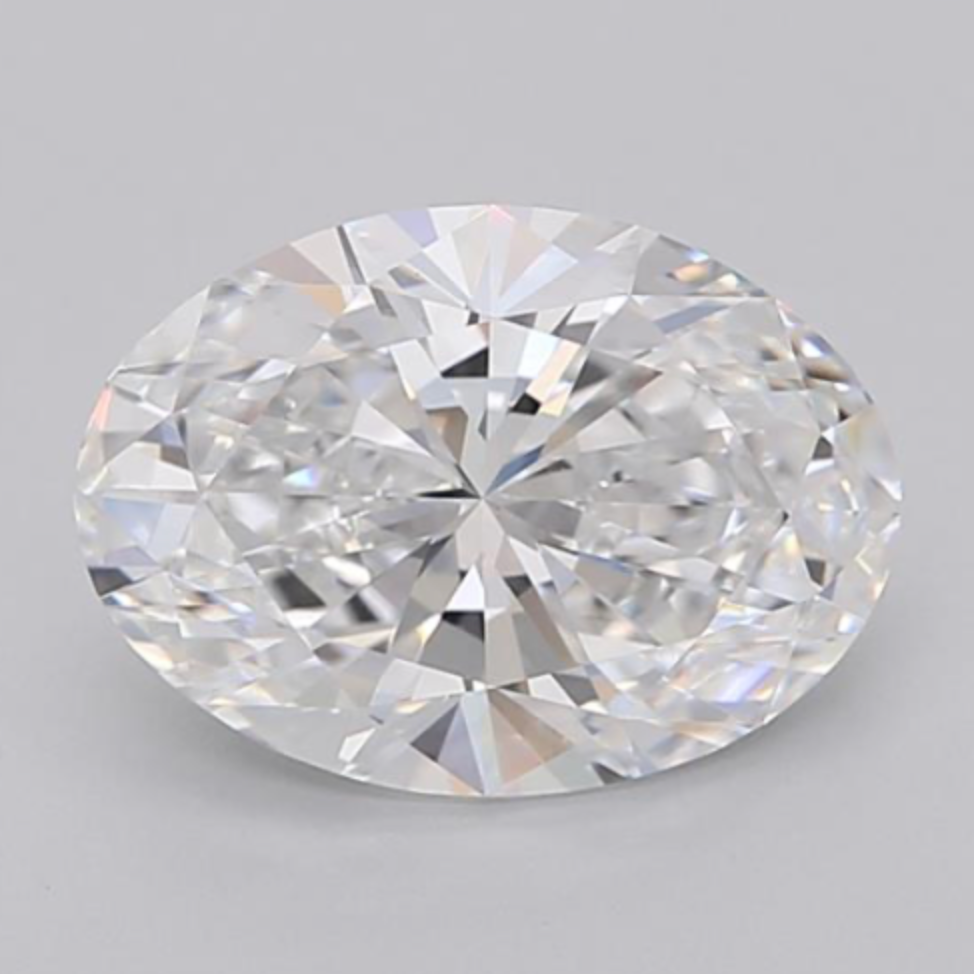 3.04 E VVS2 Oval Cut Diamond