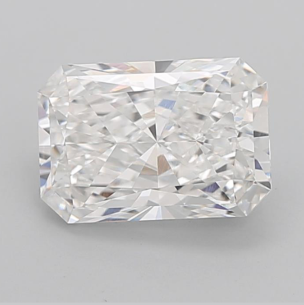 4.04 E VVS2 Radiant Cut Diamond