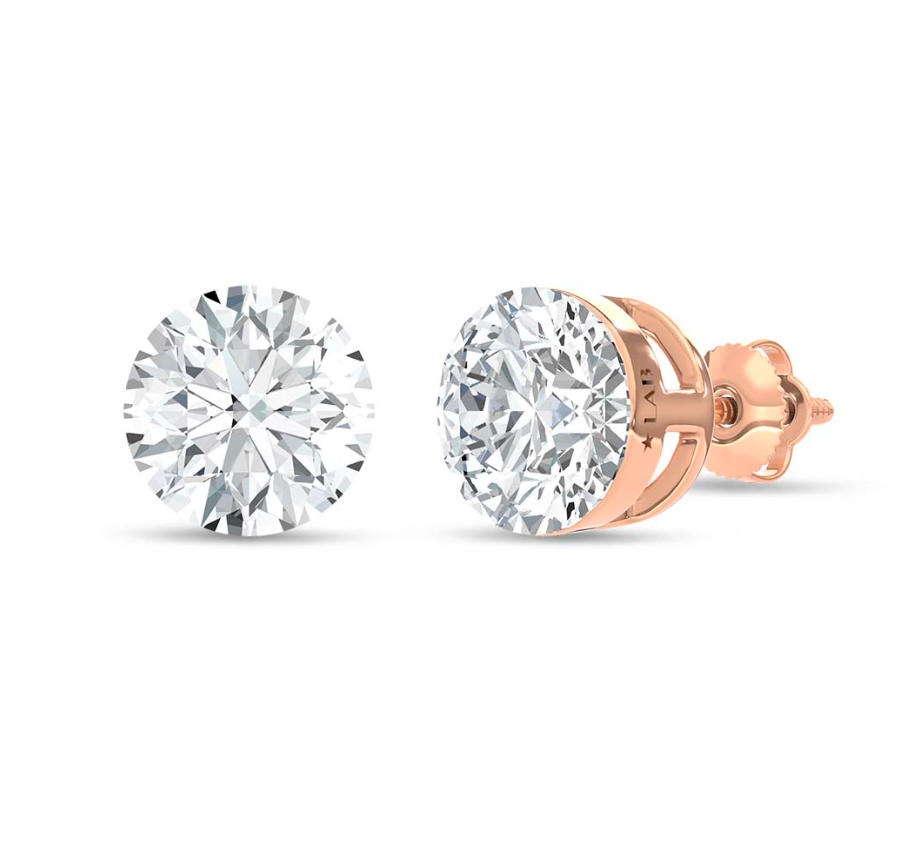 Floating Lab Grown Diamond Studs