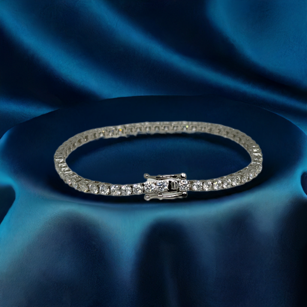 10-Carat Moissanite Tennis Bracelet