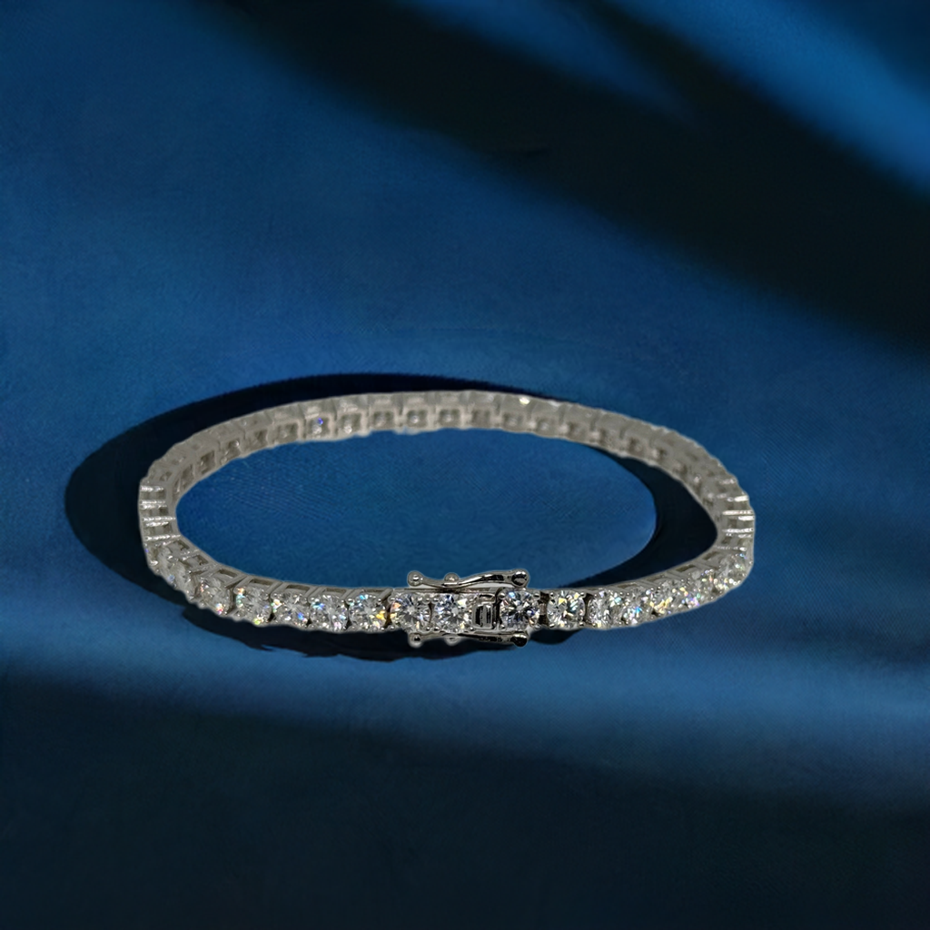 22-Carat Moissanite Tennis Bracelet