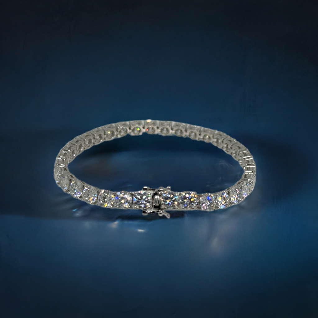 34-Carat Moissanite Tennis Bracelet