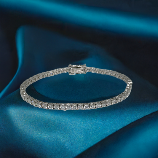 10-Carat Moissanite Tennis Bracelet