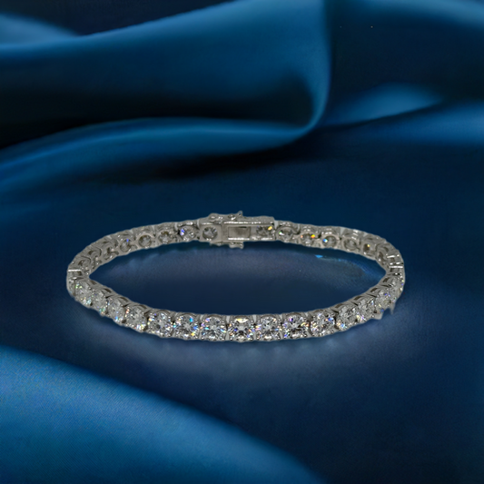 34-Carat Moissanite Tennis Bracelet
