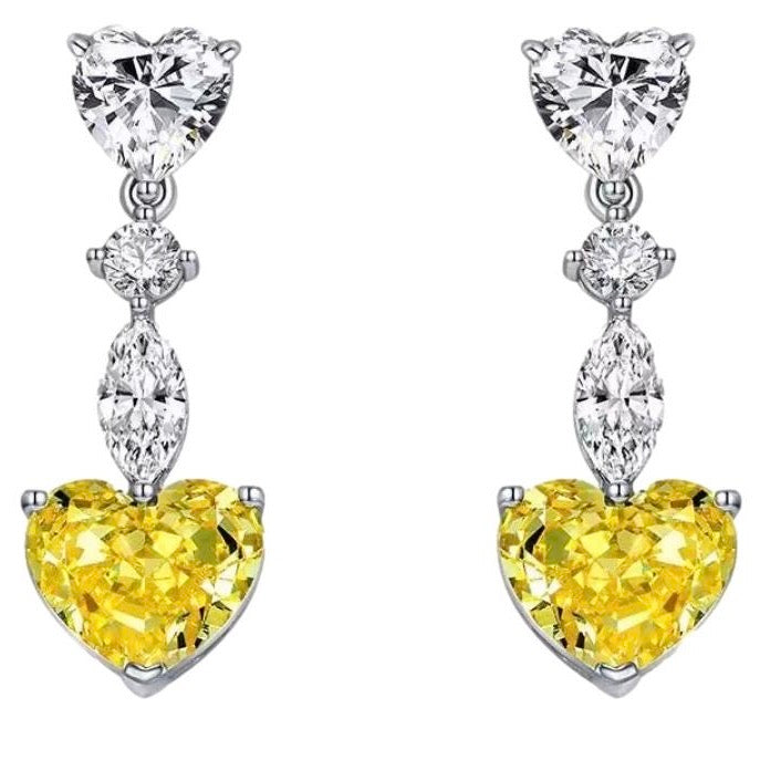 Heart to Heart Dangle Earrings