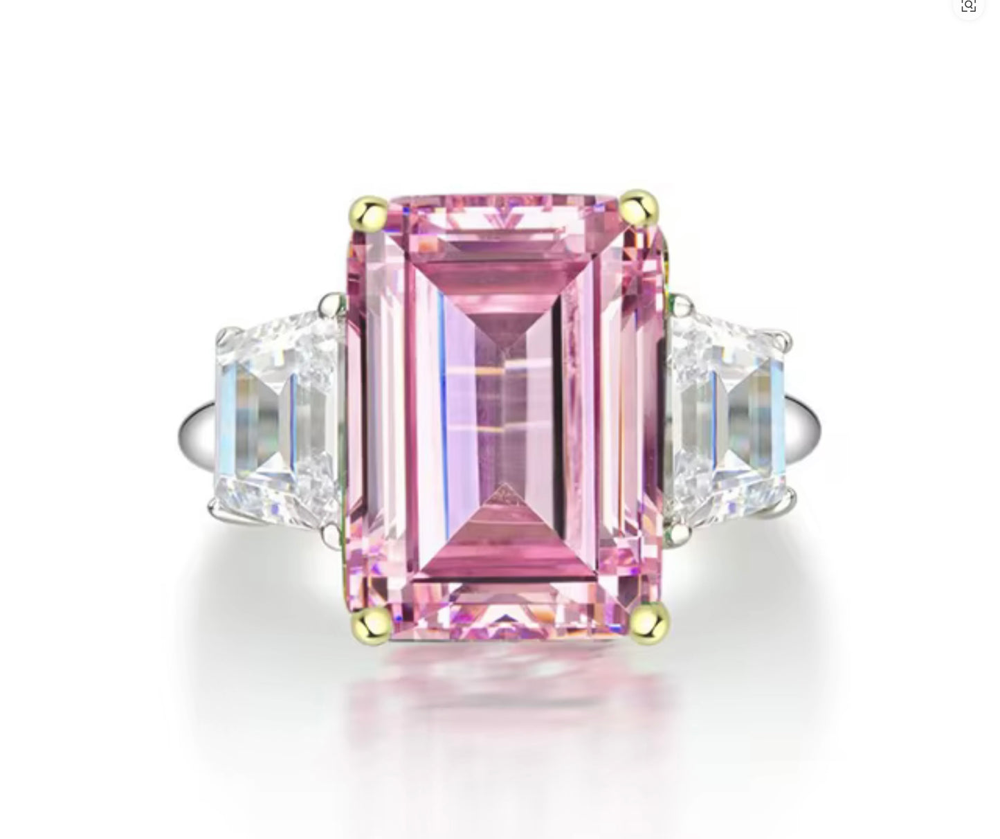 Pink Emerald on Trapezoid