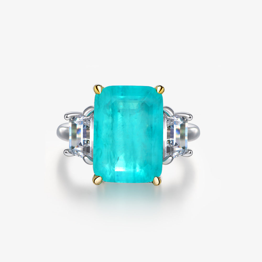 Blue Emerald on Trapezoid