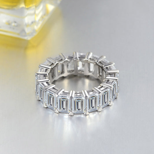 Emerald Diamond Eternity Band