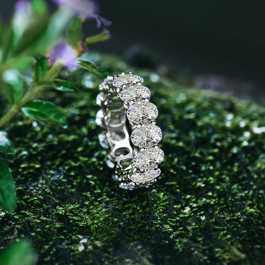 Oval Diamond Eternity Band
