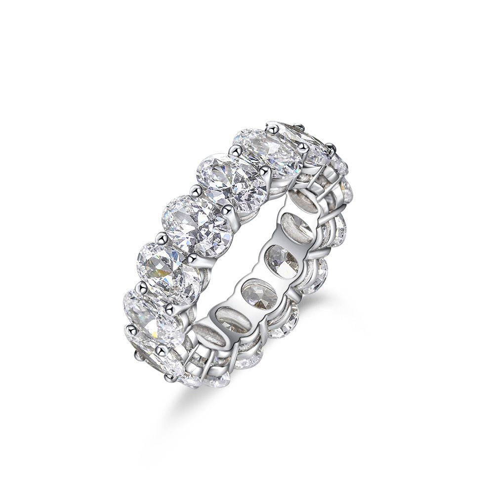 Oval Diamond Eternity Band