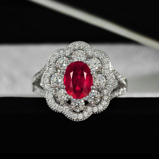 Little Red Flower Ring