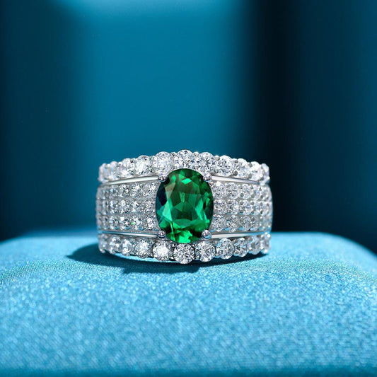 Emerald Crown Jubilee Ring