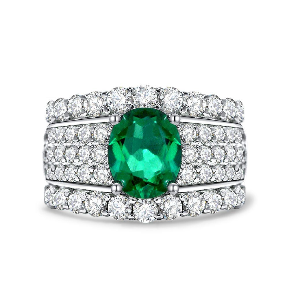 Emerald Crown Jubilee Ring