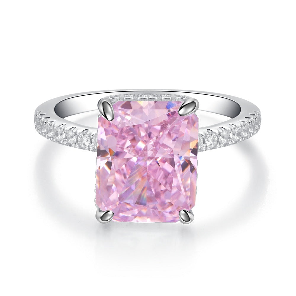 The Pink Simple Classic Radiant Ring
