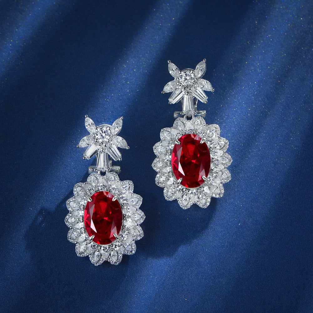 Ruby Coronation Earrings
