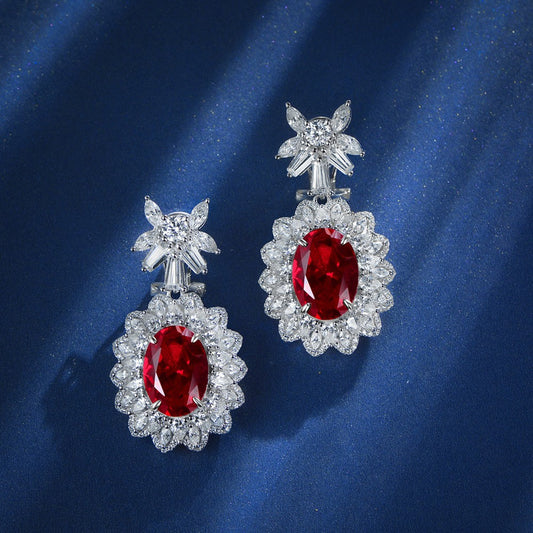 Ruby Coronation Earrings