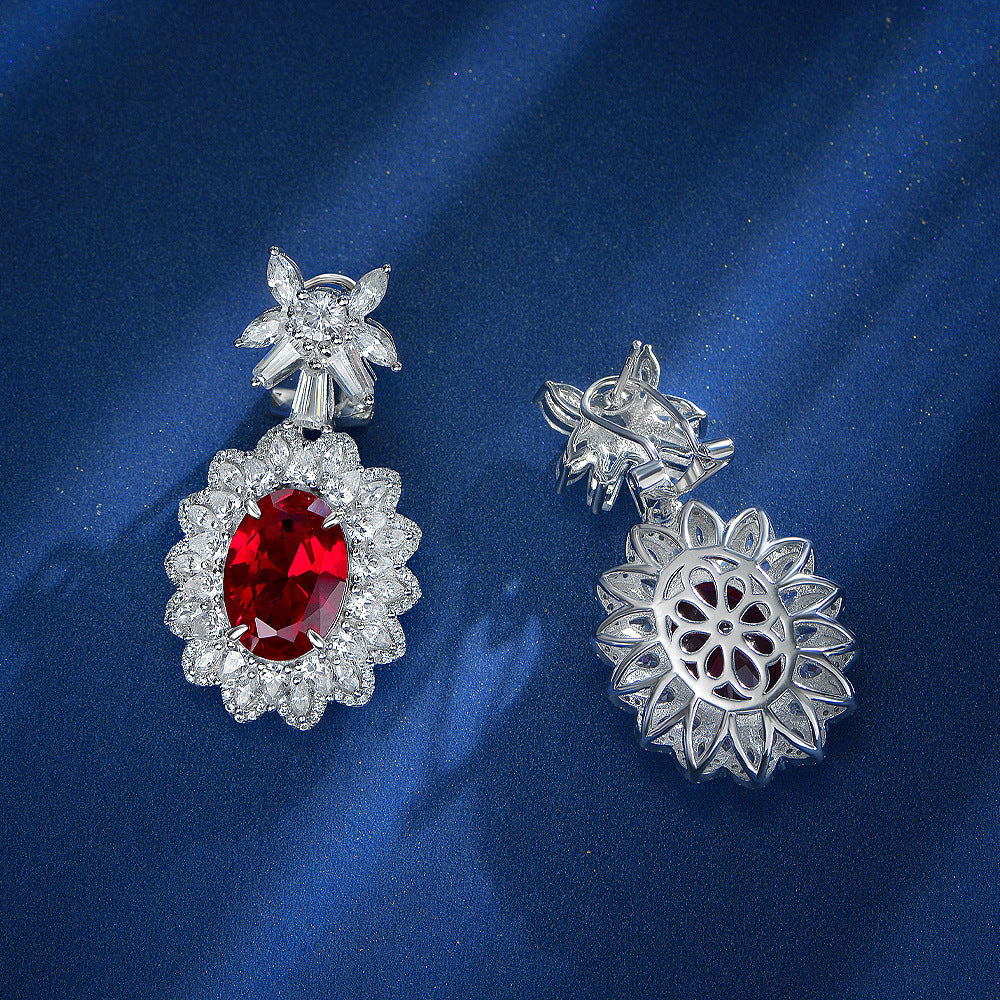 Ruby Coronation Earrings