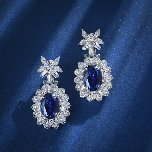 Sapphire Coronation Earrings