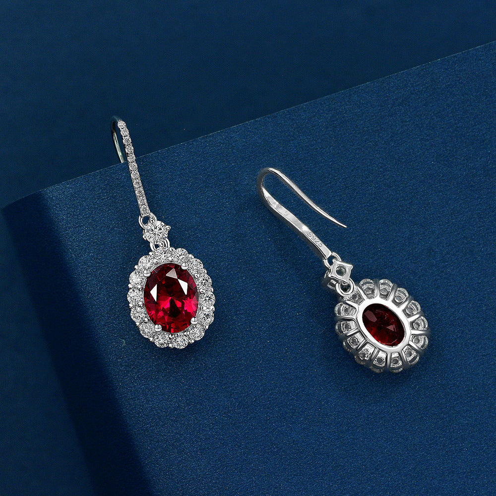 The Red Simple Classic Dangle Earrings