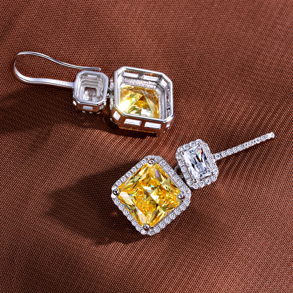 Double Diamond Earrings