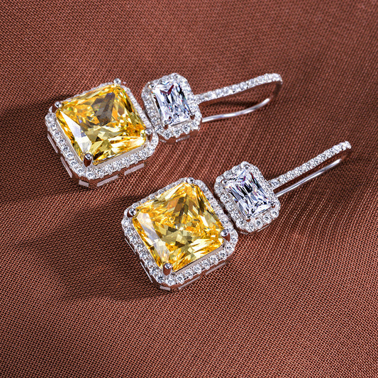 Double Diamond Earrings