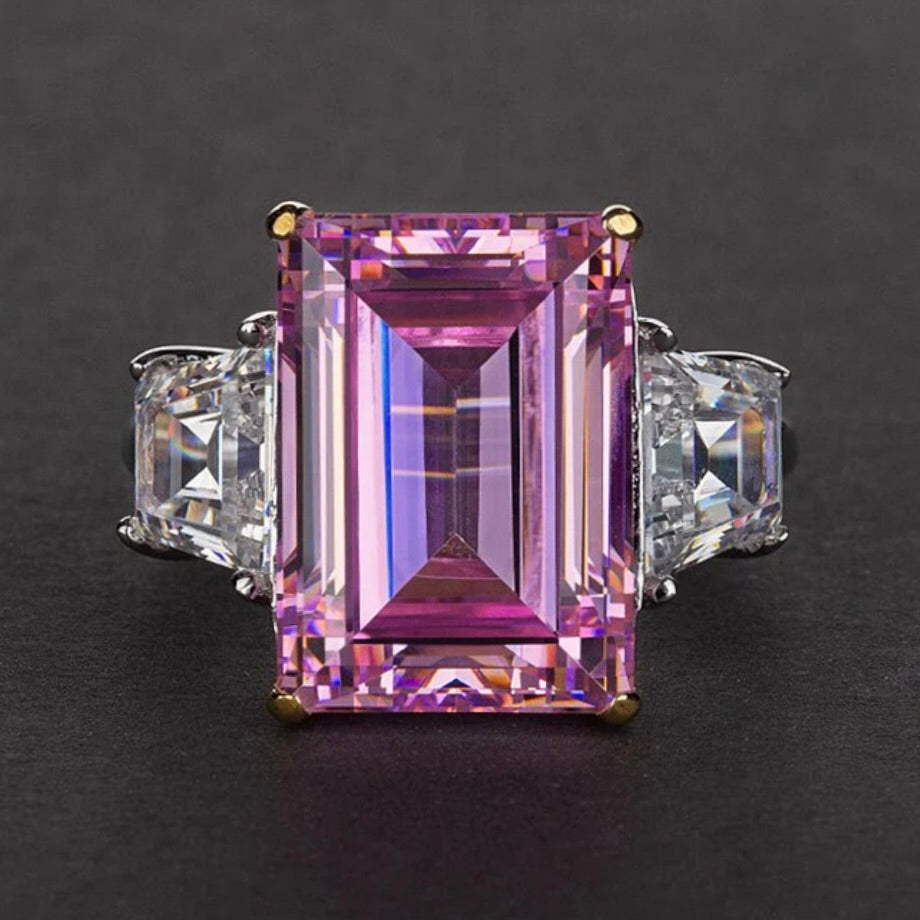 Pink Emerald on Trapezoid