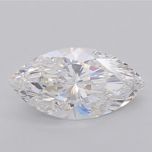 4.06 E VVS2 Marquise Cut Diamond
