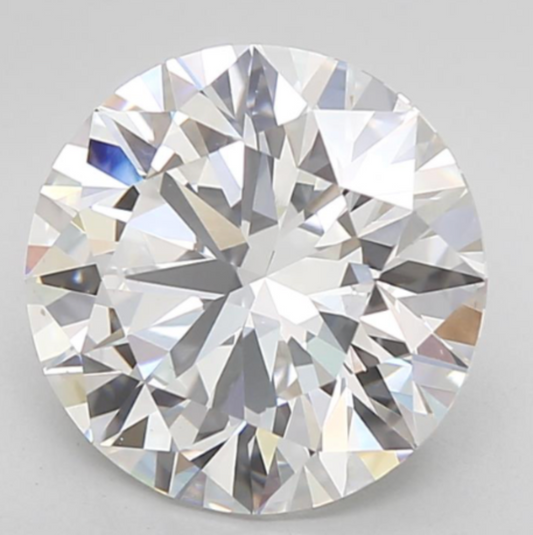 4.01 D VVS2 Round Brillant Cut Diamond