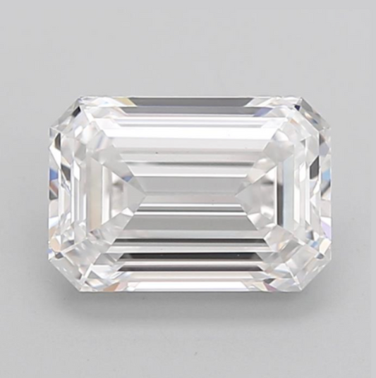 3.05 D VVS2 Emerald Cut Diamond