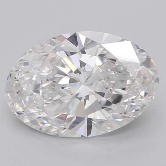 5.08 F VVS2 Oval Cut Diamond