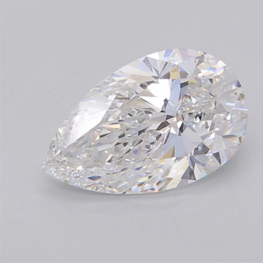 3.03 D VVS1 Pear Cut Diamond
