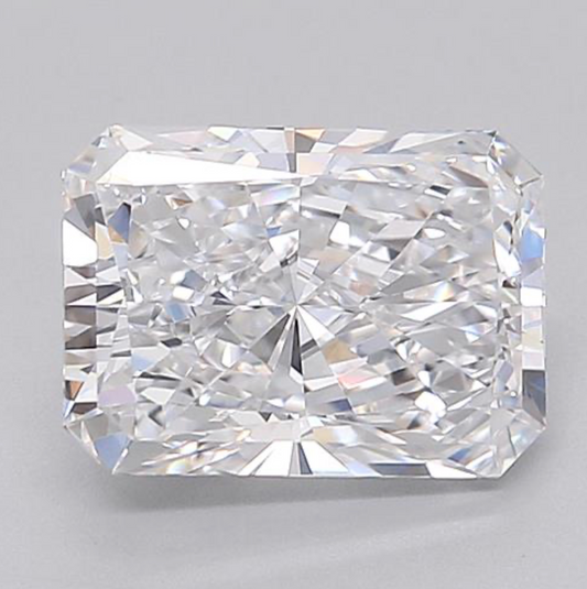 3.56 D VVS2 Radiant Cut Diamond
