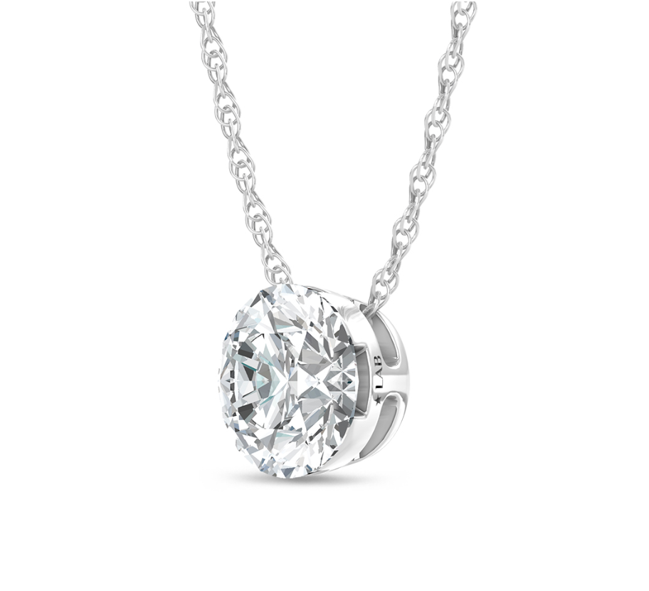 Floating Lab Grown Diamond Pendant