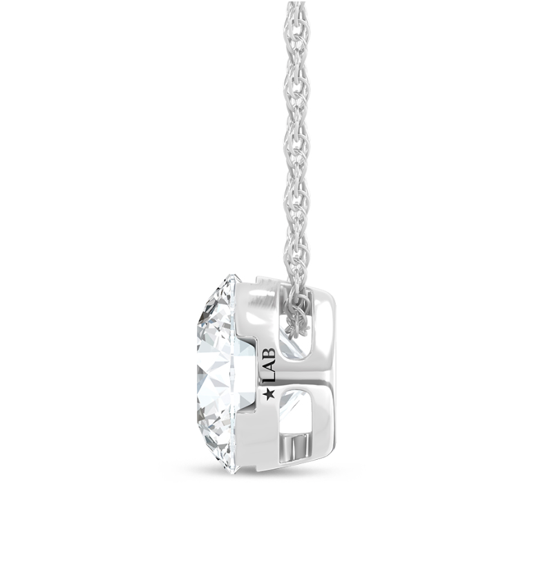 Floating Lab Grown Diamond Pendant