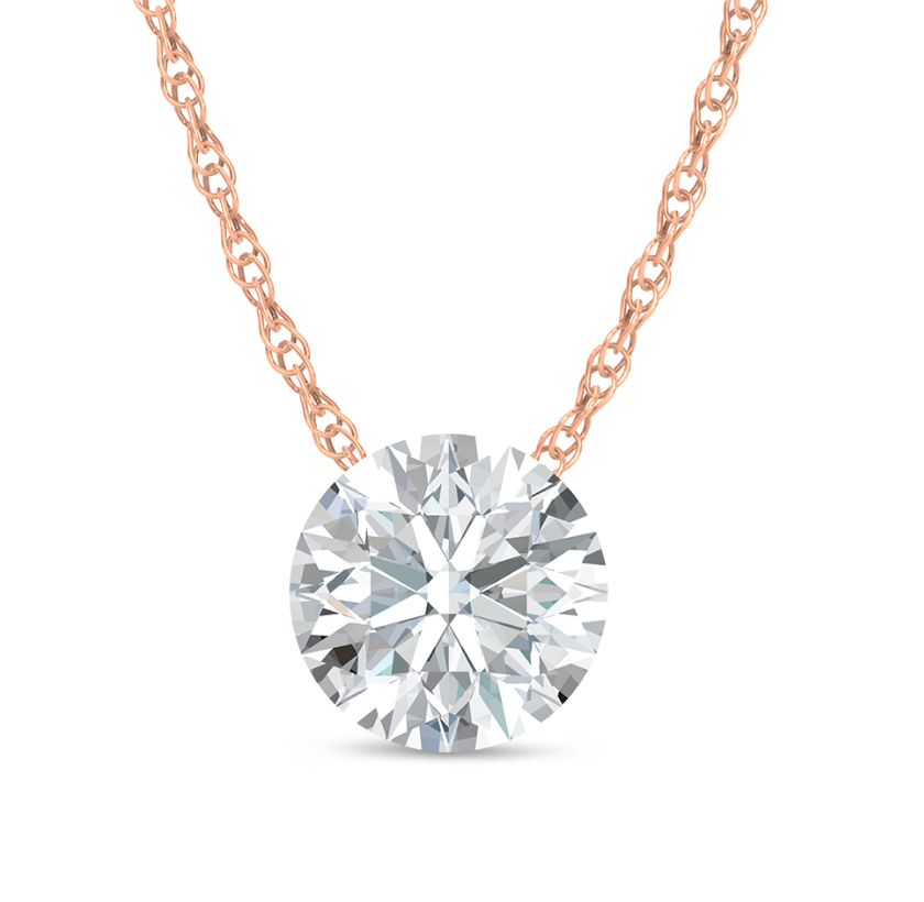 Floating Lab Grown Diamond Pendant